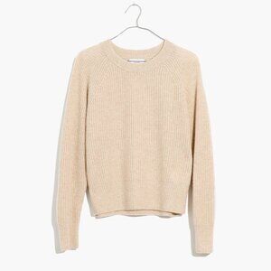 Madewell Cashmere Windham Pullover Sweater in Cream size XS